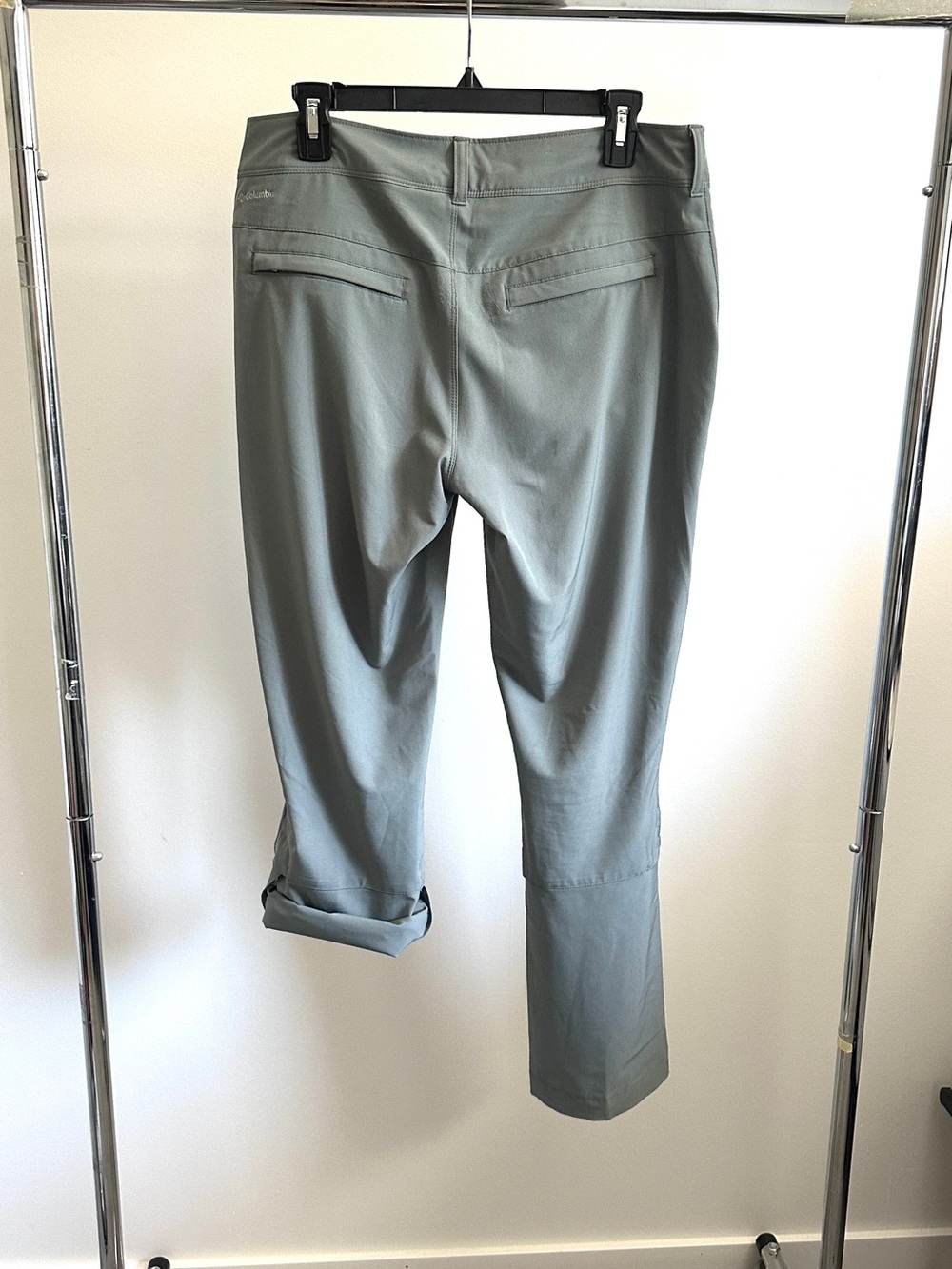 Columbia Omni-Shield Convertible Pants Grey Hiking Sz 10 Stretch - Picture 5 of 14